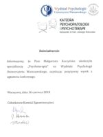 Dyplom UW Katedra Psychologii i Psychoterpaii Magorzata Kaczyska 1 scaled 1