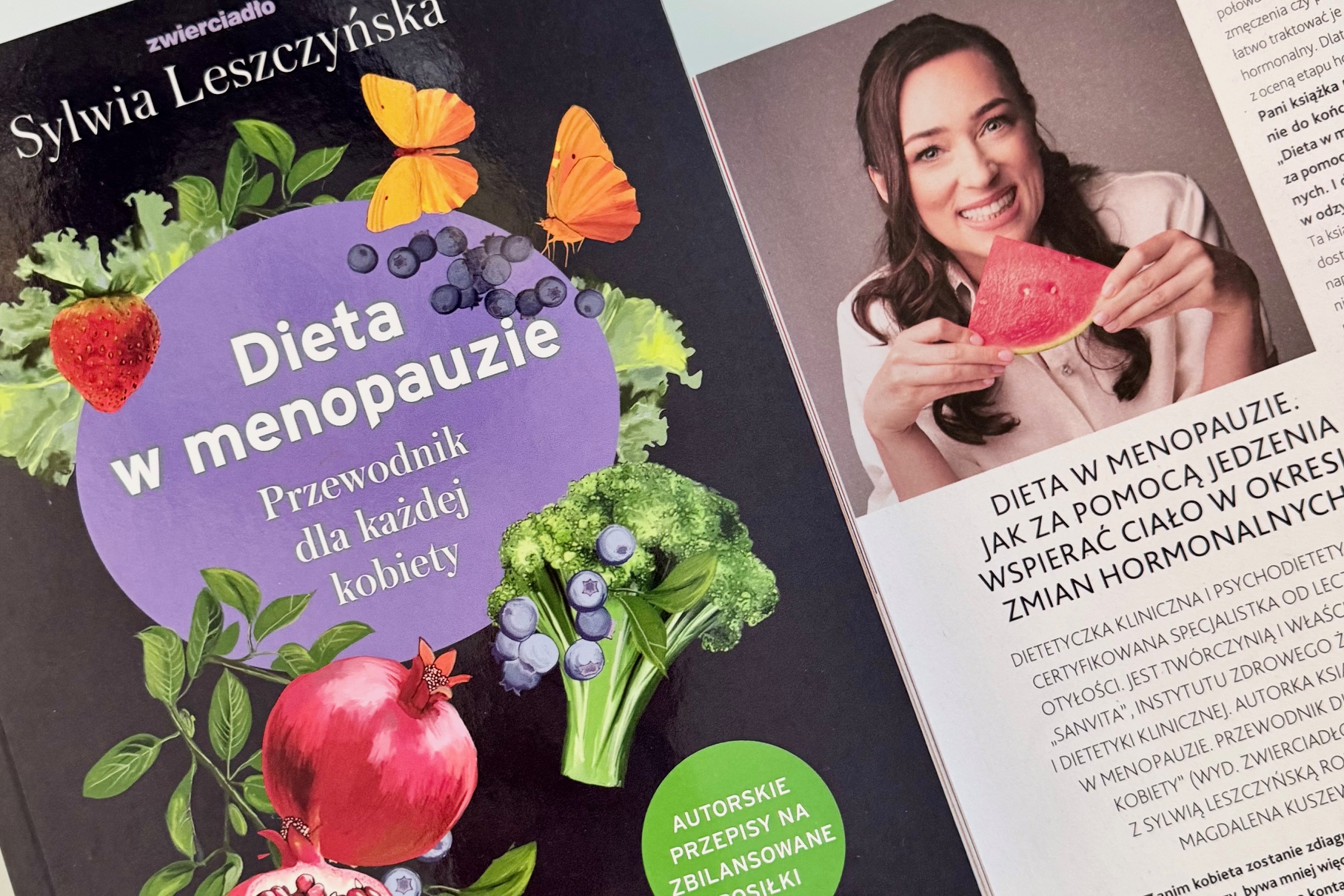 Dieta w menopauzie dietetyk kliniczny Sylwia Leszczyńska i wywiad w magazynie Sens
